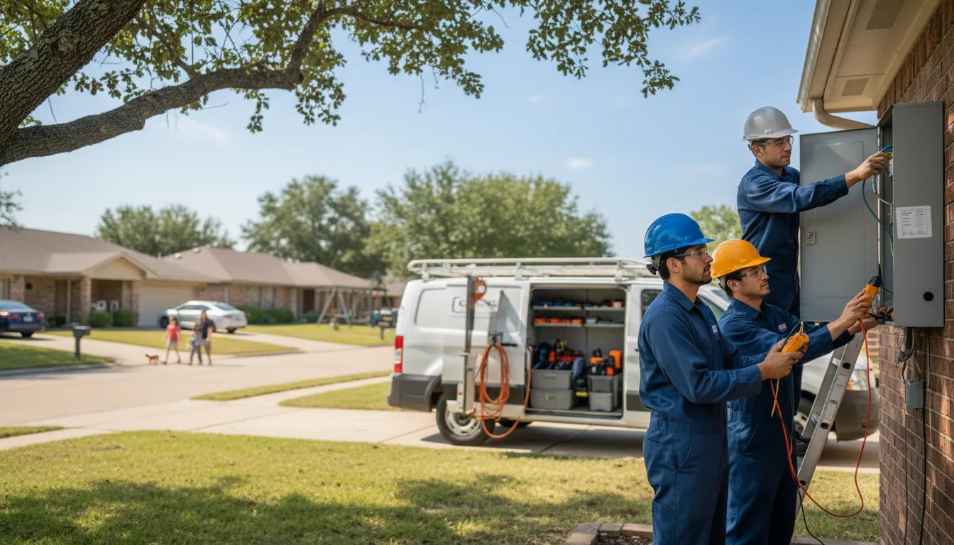 Certified electrician providing emergency electrical services in Brooklyn, IA